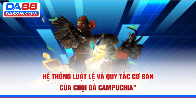 Đá Gà Campuchia Tại Da88 - Sân Chơi Cá Cược Kịch Tính Nhất 4 Hệ thống luật lệ và quy tắc cơ bản của chọi gà Campuchia