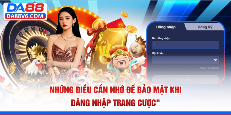 Những điều cần nhớ để bảo mật khi đăng nhập trang cược 